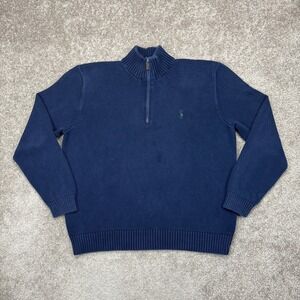 Polo‎ Ralph Lauren Quarter Zip Knit Sweater XL